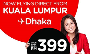 AirAsia arrives back in Dhaka