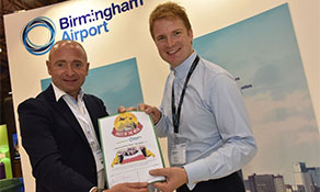 Birmingham and Glasgow airports celebrate awards at World Routes