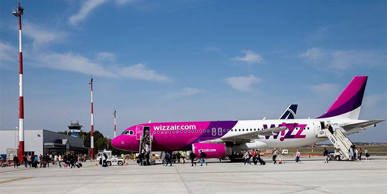 Wizz Airs flight from London Luton