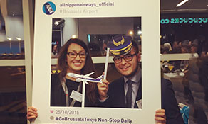 anna.aero helps welcome All Nippon Airways to Brussels