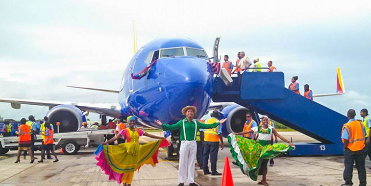 Southwest Airlines Houston Hobby to Belize City