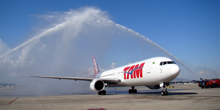 TAM Airlines Sao Paulo Guarulhos to Barcelona