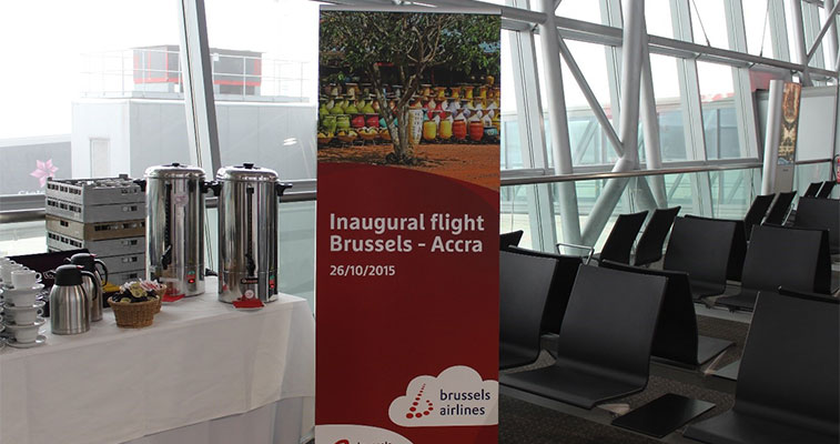 brussels airlines commenced services between brussels and accra