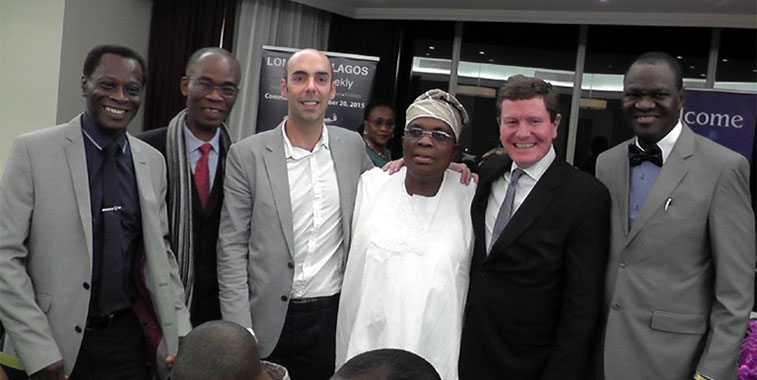 The Med-View Airline London inaugural service celebrations continued in a downtown hotel with local travel trade partners getting the chance to meet airline CEO Alhaji Muneer Bankole. 