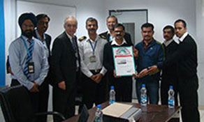 Delhi shows off its winners certificate for Shandong Airlines FTWA