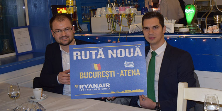 On 9 December, Ryanair announced that it would be adding a sixth aircraft to its Athens base. Following the addition of another 189-seat 737-800 at the gateway to the Greek capital, the Irish ULCC will introduce a new route to Bucharest starting on 27 March. The airline will face direct competition on the 758-kilometre sector from Aegean Airlines (11 weekly flights) and TAROM (daily operations). Athens will be Ryanair’s ninth destination served from Bucharest, as it already operates to Brussels Charleroi, Dublin, London Stansted, Madrid, Milan/Bergamo, Bologna, Rome Ciampino, Dublin and Milan Malpensa, with the latter having been added on 2 December. “With a total of nine routes operating from Bucharest, Ryanair will sustain around 900 jobs and carry 1.2 million passengers within the Romanian country market next year,” confessed Denis Barabas, Sales and Marketing Executive for Romania, Ryanair to anna.aero’s Vlad Cristescu. Overall, with the addition of its sixth aircraft in Athens, Ryanair will be operating to seven new destinations: Berlin Schönefeld (daily), Bucharest (daily) Mykonos (five times weekly), Bologna (four times weekly), Corfu (thrice-weekly), Dublin (thrice-weekly) and Malta (thrice-weekly). Ryanair will not only add new routes from Athens, but will also increase frequencies on the existing services to Rhodes, Santorini and Thessaloniki.