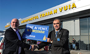 Ryanair opens Romanian base #1 at Timisoara; adding domestic flights to Bucharest