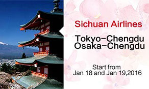 Sichuan Airlines starts first Japanese route