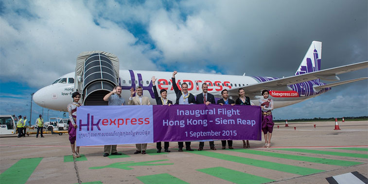 On 1 September 2015 HK Express became the newest carrier to launch services into Cambodia. The Hong Kong-based LCC began four times weekly flights to Siem Reap using its A320s. Flights to Cambodia’s other major airport at Phnom Penh are scheduled to start at the end of February.