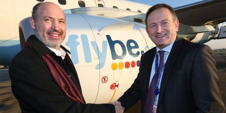 On 21 January, Flybe announced a new UK domestic route from Liverpool to Newquay. The weekly route will place Cornwall within 75 minutes of Liverpool, compared to a six hour drive. Newquay becomes the fifth route from Liverpool for Flybe, joining services to Amsterdam, Belfast City, Edinburgh and the Isle of Man. Sealing the deal on the new route in Liverpool are Saad Hammad, Flybe CEO, and Andrew Cornish, Liverpool Airport CEO.