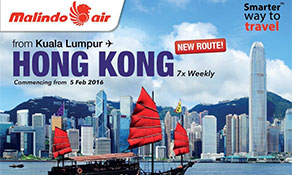Malindo Air heads for Hong Kong