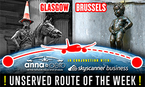 anna.aero & Skyscanner launch “Unserved Route of the Week”: 100,000++ searched for Glasgow-Brussels in 2015!