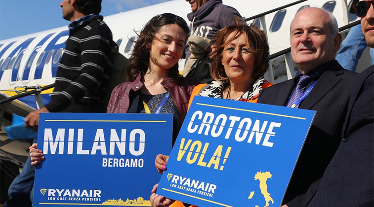 On 26 October 2014, Ryanair commenced a daily service between Milan/Bergamo and Crotone in southern Italy. One the same day the carrier also launched daily flights from Rome Ciampino. However, after just 18 months after launching flights to the airport, the airline announced its intentions to withdraw, which also results in the closure of the airline’s third route to the airport, Pisa. As a result, Crotone is left with no scheduled carriers. 