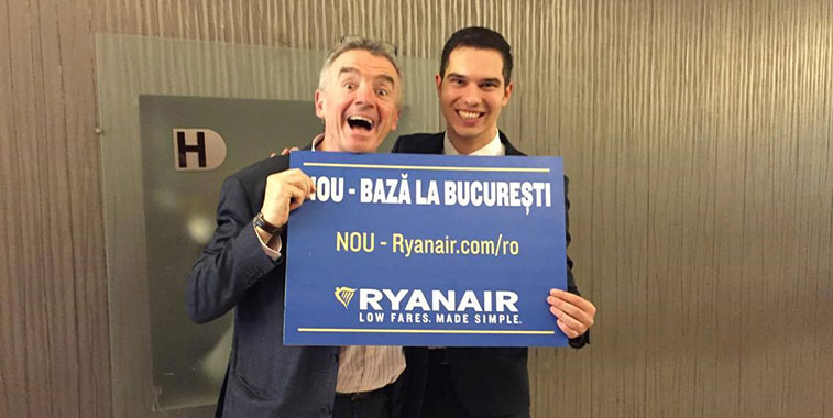 Ryanair announce Bucharest as its second Romanian base