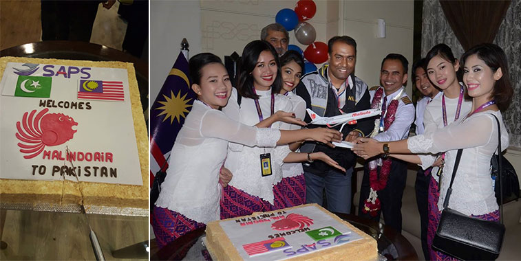 On 3 March, Malindo Air celebrated its first service to Pakistan by launching a direct route from Kuala Lumpur to Lahore