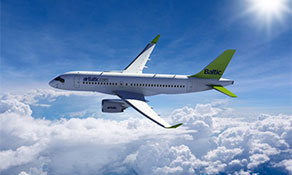 Baltic region will soon welcome airBaltic’s new Bombardier CS300 aircraft; Nordica is new name for Estonia’s newest carrier