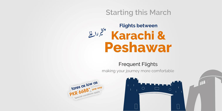 Karachi and Peshawar