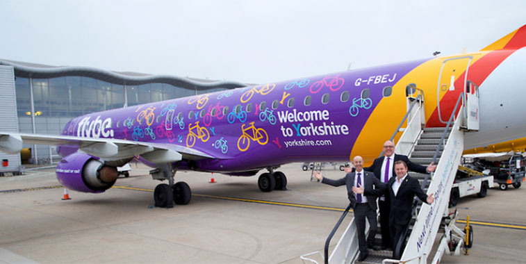 Flybe Yorkshire welcome