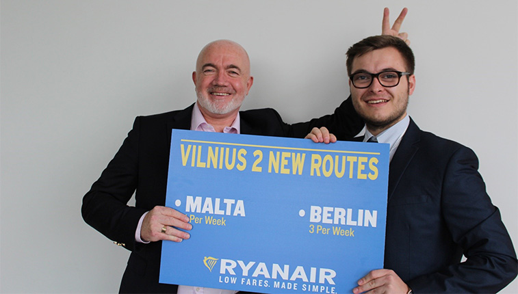 Ryanair to open its #82 base in the Lithuanian capital