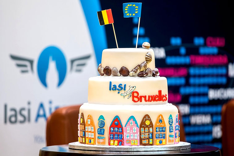 Cake 8 - Blue Air Iasi to Brussels