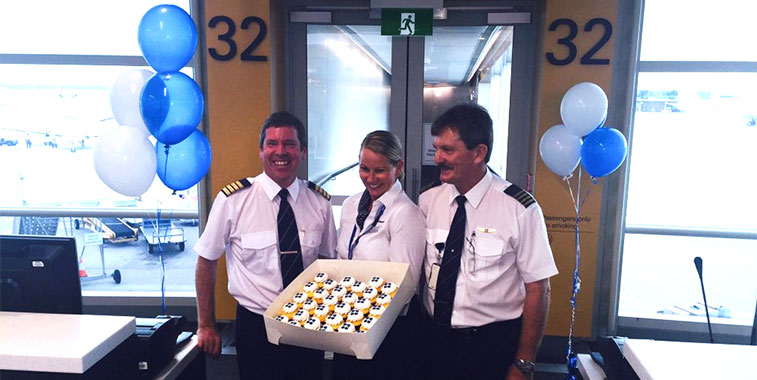 Fly Corporate service linking Brisbane and Coffs Harbour on 11 April
