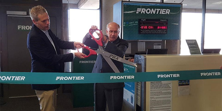 Phoenix Airport celebrated the start of Frontier Airlines’ services to Atlanta and Detroit 