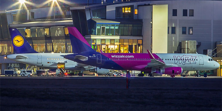 Between them Wizz Air and Lufthansa account for almost 80% of Katowice Airport’s scheduled seat capacity this summer.