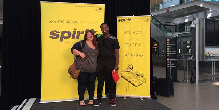 Seattle-Tacoma Airport held an instant weekend getaway competition to celebrate the start of Spirit Airlines’ launch of services to Las Vegas on 14 April