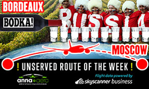 Bordeaux-Moscow is Skyscanner “Unserved Route of the Week” ‒ 60,000 searches in 2015; very profitable for Aeroflot?