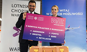 Wizz Air welcomes Warsaw quintet