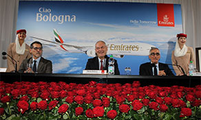 Bologna booming thanks to Ryanair and Emirates; passenger numbers up 14% in first four months of 2016; airberlin new for S16