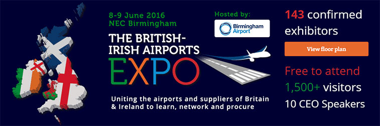 The British-Irish Airports EXPO fills an entire hall of the Birmingham NEC with 143 exhibitors