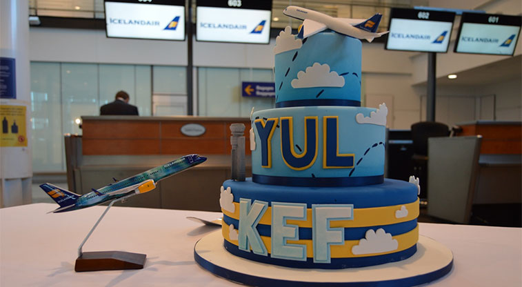 Montreal Airport welcomed the arrival of its latest carrier with this fantastic cake.