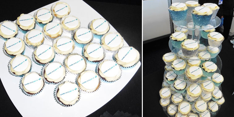 There were two flavours of WestJet-branded cupcakes available at Gate 51 for departing passengers