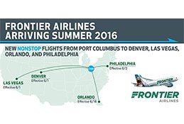 Frontier Airlines starts five US domestic services