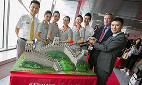 Hainan Airlines makes it to Manchester