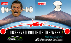 Lisbon-Tenerife is Skyscanner “Unserved Route of the Week” – 55,000 searches in last year; a TAP Portugal leisure route