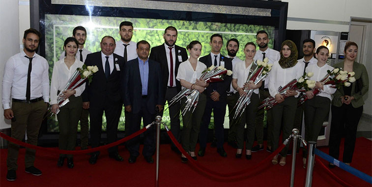 13 july georgian airways tbilisi and damman in saudi arabia cocktail celebration attended by tav georgia and first flight passengers