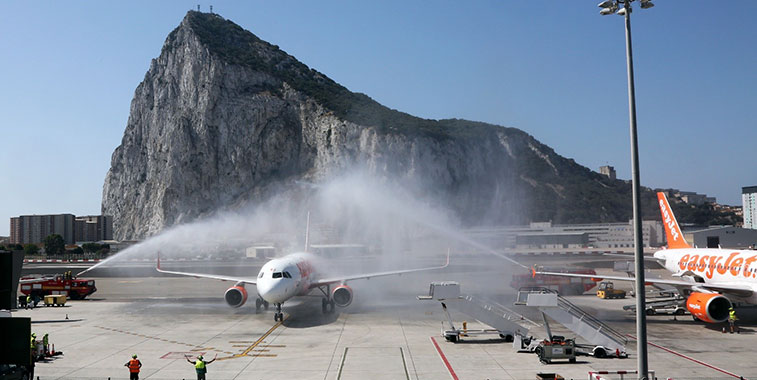 Arch of Triumph win:easyJet Manchester to Gibraltar 3 July