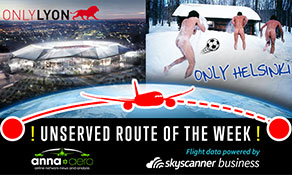 Lyon-Helsinki is "Skyscanner Unserved Route of the Week” with 31,000 searches ‒ will Norwegian or HOP! jump on it?