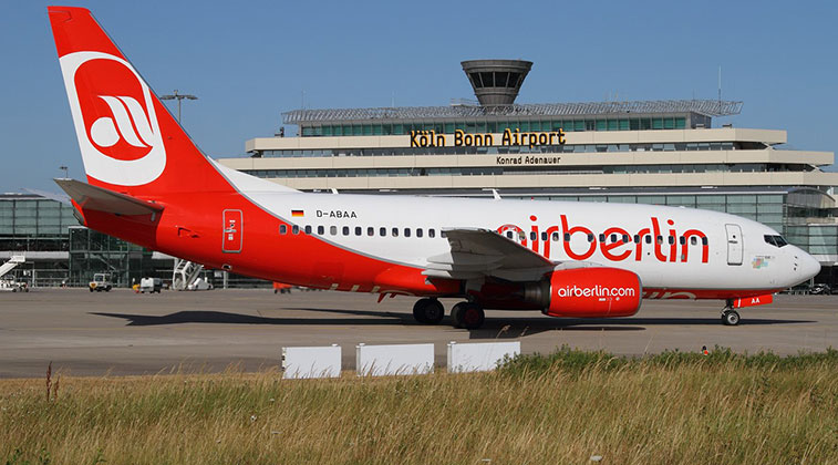 airberlin has dropped 40 routes from Cologne Bonn since S06