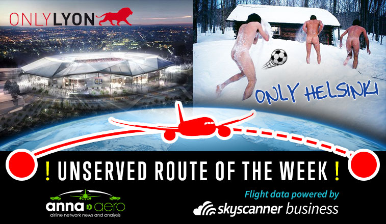 Lyon-Helsinki is Skyscanner “Unserved Route of the Week”