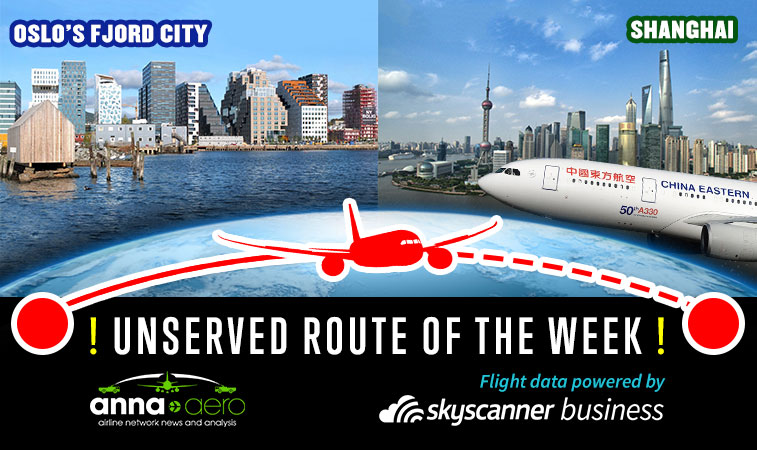 Artboard-1Oslo-Shanghai is Skyscanner “Unserved Route of the Week”