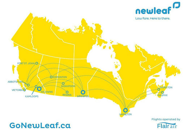NewLeaf begins serving 11 Canadian airports