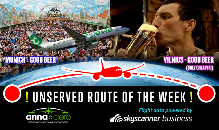 Munich-Vilnius is Skyscanner “Unserved Route of the Week”