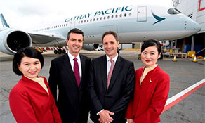 Cathay Pacific Airways returns to London Gatwick