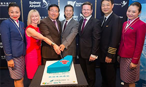 China Southern Airlines flew 45% of traffic between China and Australia in 2015; capacity between nations grows 30%; next stop Adelaide