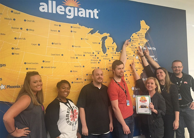 Allegiant Air is reaching for the stars with its Route of the Week award