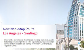 LATAM Airlines links Santiago to LA