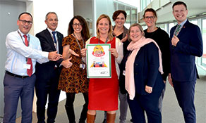 Brussels Airport showcases Route of the Week title for Air Moldova while Newcastle is delighted down under with Cake of the Week win